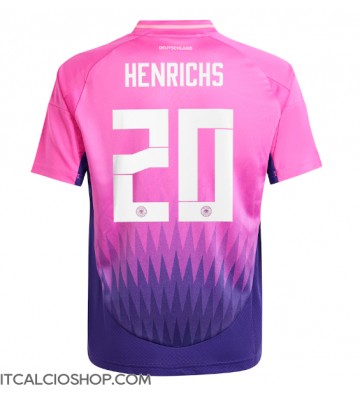 Germania Benjamin Henrichs #20 Seconda Maglia Europei 2024 Manica Corta